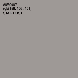 #9E9997 - Star Dust Color Image